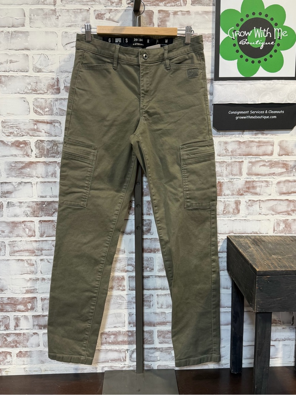 G-Star Olive Green Cargo Tapered Pants